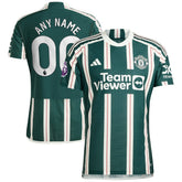 Manchester United 2023/24 Away Custom Jersey Green