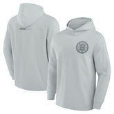 NHL Boston Bruins Fanatics Elements Lightweight Tri-Blend Fleece Hoodie - Gray