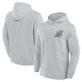 NHL New Jersey Devils Fanatics Elements Lightweight Tri-Blend Fleece Hoodie - Gray