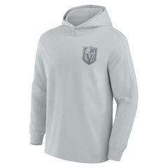 NHL Vegas Golden Knights Fanatics Elements Lightweight Tri-Blend Fleece Hoodie - Gray