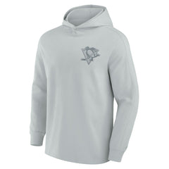 NHL Pittsburgh Penguins Fanatics Elements Lightweight Tri-Blend Fleece Hoodie - Gray