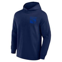 NHL New York Rangers Fanatics Elements Lightweight Tri-Blend Fleece Hoodie - Navy