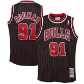 NBA Dennis Rodman Chicago Bulls Youth 1995/96 Hardwood Classics Swingman Jersey sale - Black