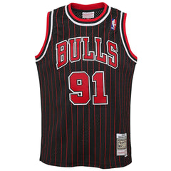 NBA Dennis Rodman Chicago Bulls Youth 1995/96 Hardwood Classics Swingman Jersey sale - Black