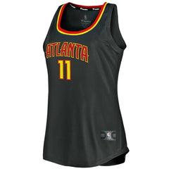 NBA Trae Young Atlanta Hawks Women's Fast Break Tank Jersey - Icon Edition - Black