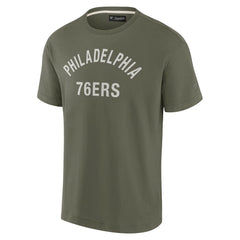 Philadelphia 76ers Unisex Elements Super Soft Short Sleeve T-Shirt Olive