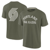 Portland Trail Blazers Unisex Elements Super Soft Short Sleeve T-Shirt Olive