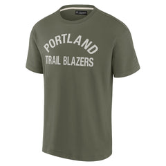 Portland Trail Blazers Unisex Elements Super Soft Short Sleeve T-Shirt Olive