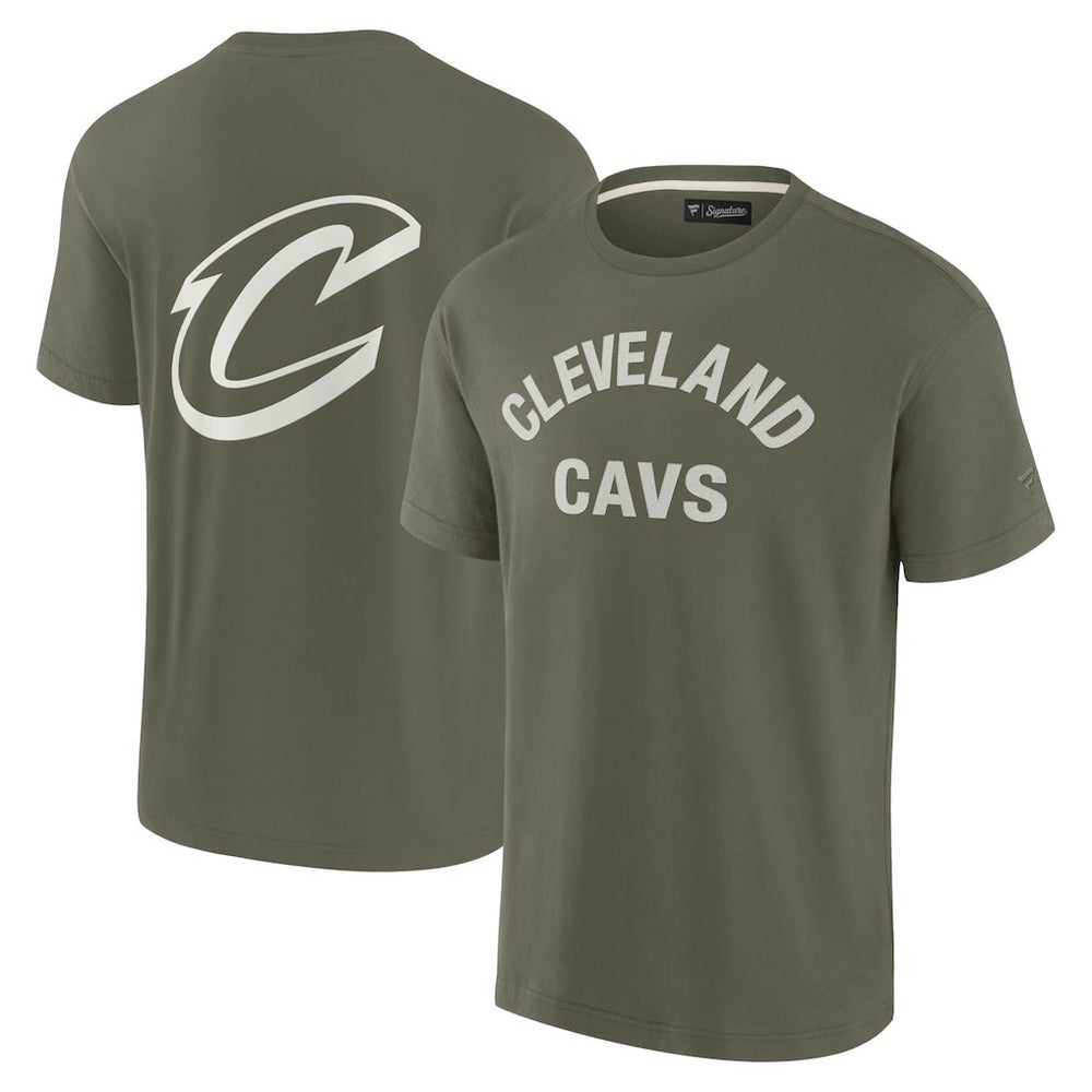 Cleveland Cavaliers Unisex Elements Super Soft Short Sleeve T-Shirt Olive