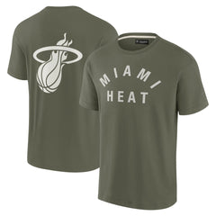 Miami Heat Unisex Elements Super Soft Short Sleeve T-Shirt Olive