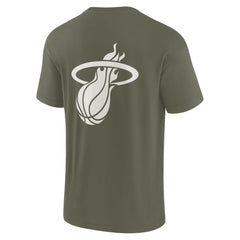 Miami Heat Unisex Elements Super Soft Short Sleeve T-Shirt Olive