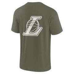Los Angeles Lakers Unisex Elements Super Soft Short Sleeve T-Shirt Olive