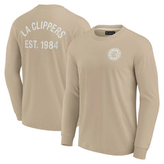 LA Clippers Unisex Elements Super Soft Long Sleeve T-Shirt Khaki