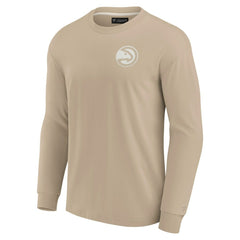Atlanta Hawks Unisex Elements Super Soft Long Sleeve T-Shirt Khaki
