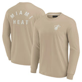 Miami Heat Unisex Elements Super Soft Long Sleeve T-Shirt Khaki