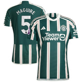 Harry Maguire Manchester United 2023/24 Away Player Jersey Green shop