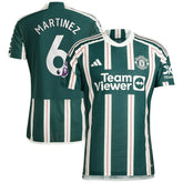 Lisandro Martínez Manchester United 2023/24 Away Player Jersey Green