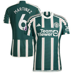 Lisandro Martínez Manchester United 2023/24 Away Player Jersey Green