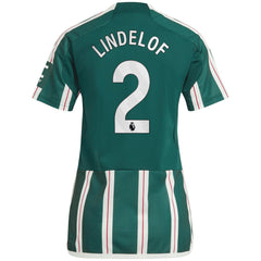 Victor Lindelof Manchester United Women's 2023/24 Away Replica Player Jersey Green