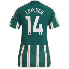 Christian Eriksen Manchester United Women's 2023/24 Away Replica Player Jersey Green