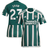 Luke Shaw Manchester United Women's 2023/24 Away Replica Player Jersey Green sale