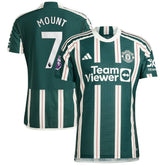 Mason Mount Manchester United 2023/24 Away Player Jersey Green