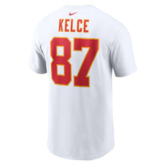 Travis Kelce Kansas City Chiefs Player Name & Number T-Shirt White