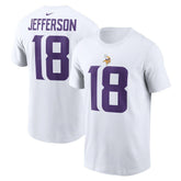 Justin Jefferson Minnesota Vikings Player Name & Number T-Shirt White