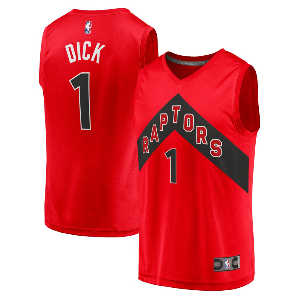 NBA Gradey Dick Toronto Raptors Youth Fast Break Player Jersey - Icon Edition - Red