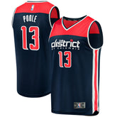 NBA Jordan Poole Washington Wizards Youth Fast Break Player Jersey - Statement Edition - Navy