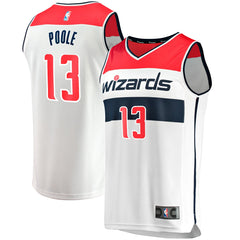 NBA Jordan Poole Washington Wizards Youth Fast Break Player Jersey - Association Edition - White