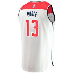 NBA Jordan Poole Washington Wizards Youth Fast Break Player Jersey - Association Edition - White