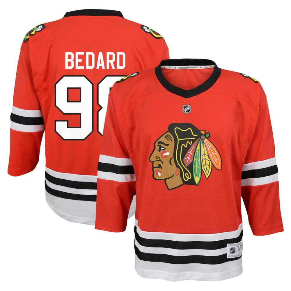 NHL Connor Bedard Chicago Blackhawks Youth Home Replica Player Jersey - Red