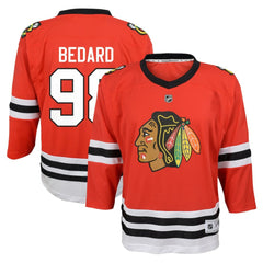 NHL Connor Bedard Chicago Blackhawks Youth Home Replica Player Jersey - Red