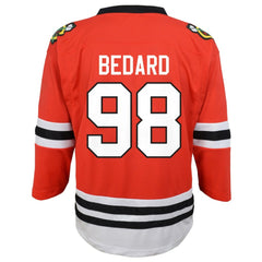 NHL Connor Bedard Chicago Blackhawks Youth Home Replica Player Jersey - Red