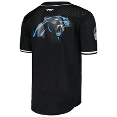 Bryce Young Carolina Panthers Pro Standard Mesh Baseball Button-Up T-Shirt Black