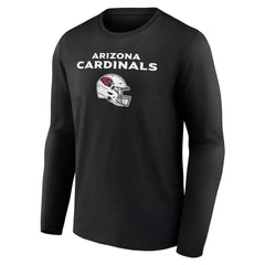 Arizona Cardinals Personalized Name & Number Team Wordmark Long Sleeve T-Shirt Black