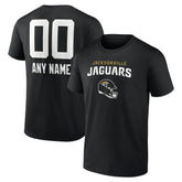 Jacksonville Jaguars Personalized Name & Number Team Wordmark T-Shirt Black