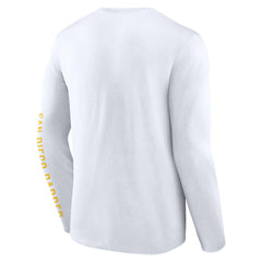 San Diego Padres Fanatics Press Box Long Sleeve T-Shirt - White T-shirts