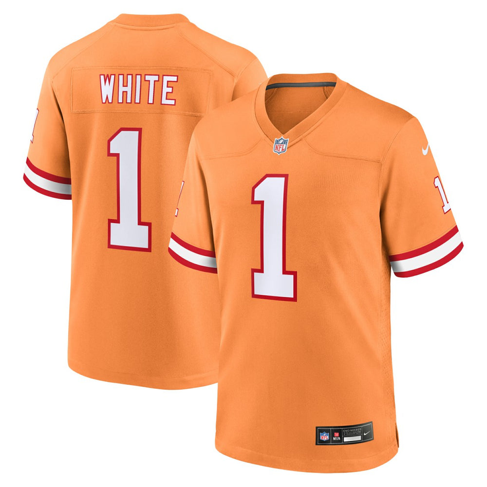 NFL Rachaad White Tampa Bay Buccaneers Alternate Game Jersey - Orange