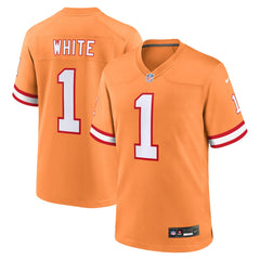 NFL Rachaad White Tampa Bay Buccaneers Alternate Game Jersey - Orange