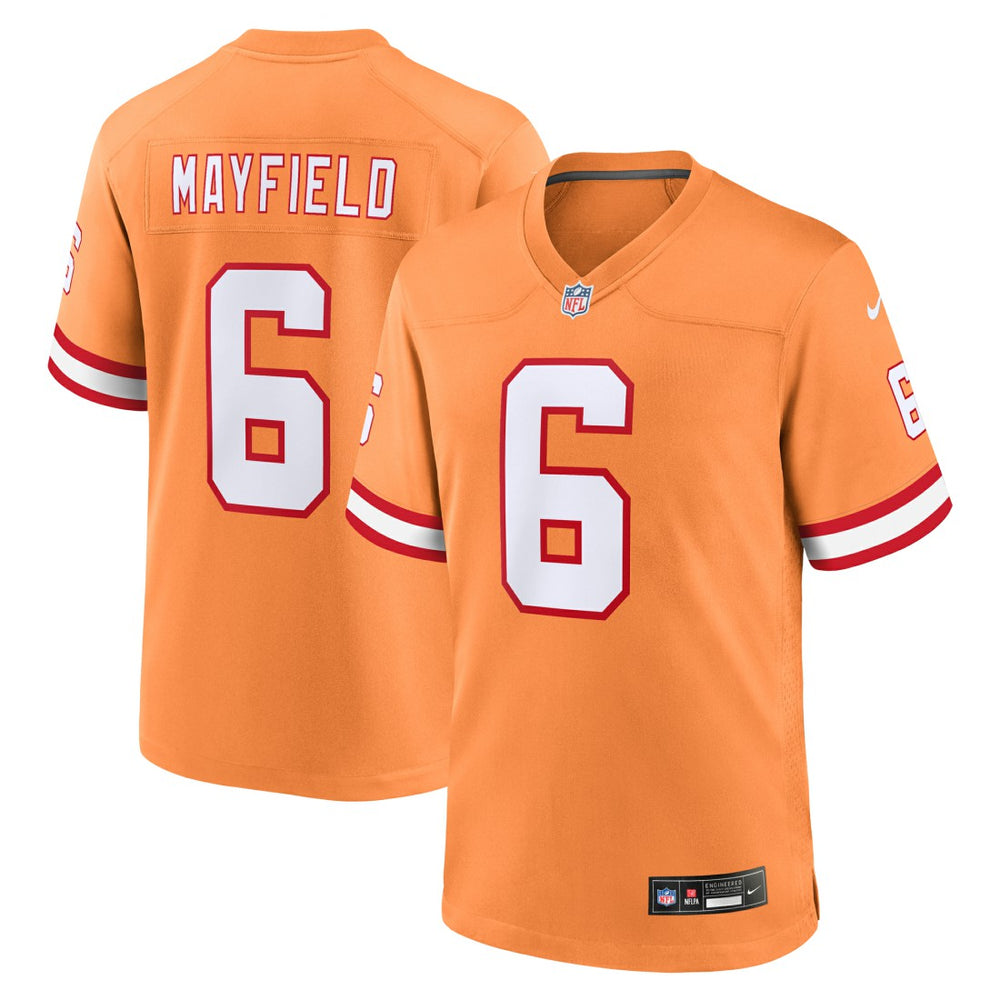 NFL Baker Mayfield Tampa Bay Buccaneers Throwback Game Jersey - Orange
