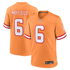 NFL Baker Mayfield Tampa Bay Buccaneers Throwback Game Jersey - Orange