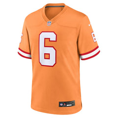 NFL Baker Mayfield Tampa Bay Buccaneers Throwback Game Jersey - Orange