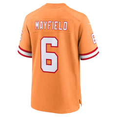 NFL Baker Mayfield Tampa Bay Buccaneers Throwback Game Jersey - Orange