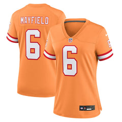 NFL Baker Mayfield Tampa Bay Buccaneers Women's Throwback Game Jersey - Orange