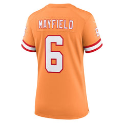 NFL Baker Mayfield Tampa Bay Buccaneers Women's Throwback Game Jersey - Orange