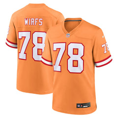 Tristan Wirfs Tampa Bay Buccaneers Alternate Game Jersey Orange