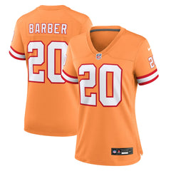 NFL Ronde Barber Tampa Bay Buccaneers Women's Throwback Game Jersey - Orange