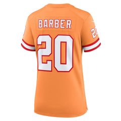NFL Ronde Barber Tampa Bay Buccaneers Women's Throwback Game Jersey - Orange